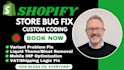 fix shopify bugs and remove ghost code from your shopify store