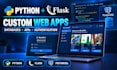 build custom python flask web applications