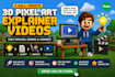 do  pixar style cartoon video art animation motion graphics explainer video
