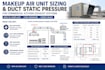 do makeup air unit sizing and kitchen exhaust duct calculations