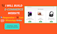 design responsive ecommerce website in HTML CSS