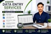 do accurate data entry, excel, copy paste and pdf conversion