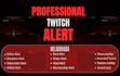 create clean modern twitch alerts for professional streamers