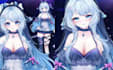 draw live2d vtuber model art, anime character design ready for rigging