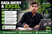 accurate data entry, excel, copy paste and web research