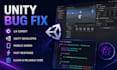 fix bugs in your unity project