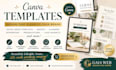design editable canva templates for instagram, facebook and pinterest