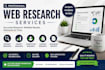 be your online research and virtual assistant