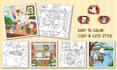 make unique bold and easy coloring book for amazon KDP