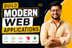 create web application, node js website ,express and next js website