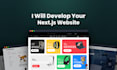 develop your next js website