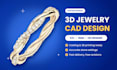 create 3d jewelry cad design with stunning photorealistic rendering