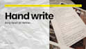 write any text with my elegant handwriting