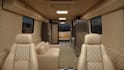 design camper van, truck, bus, rv motorhome, caravan interior with 3d rendering
