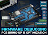 debug and optimize esp32 stm32 embedded firmware pcb bring up uart spi i2c can