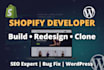clone fix shopify stores fix bugs coding theme customization shopify developer