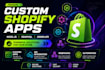 develop custom shopify apps using nodejs graphql admin API