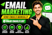 do  manual email sending and targeted b2b lead generation