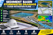design sediment basin, stormwater drainage, flood mitigation plans