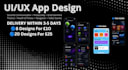 create UI UX app designs