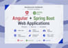 develop angular and spring boot web applications
