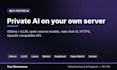 deploy a private self hosted ai llm chatbot on your own server