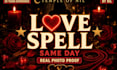 hand cast a same day love attraction and reunion spell