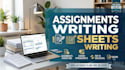 assist with assignment work, custom excel sheets