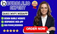 build bubble io website be bubble developer bubble mvp saas bubble app glide app