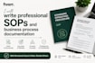 write professional sops and business process documentation