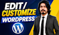 customize or edit wordpress website