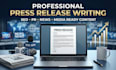 write a captivating press release as your professional PR copywriter