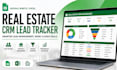 build real estate crm lead tracker spreadsheet in google sheet excel spreadsheet