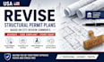 usa revise structural permit plans based on city review comments