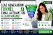 setup lead generation funnel email automation lead magnet