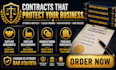 draft legally binding supplier agreements and procurement contracts