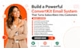 setup convertkit newsletter automation, convertkit landing page, email sequence