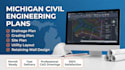 drainage plan grading plan site plan utility layout retaining wall in michigan