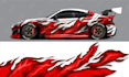 create racing car wrap, itasha wrap design with  creativity