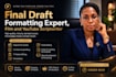 professionally format your screenplay in final draft, industry standard format