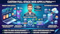 develop custom full stack web apps and progressive web apps