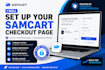 set up your samcart checkuot page, samcart expert