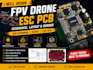 design fpv drone esc schematic bldc motor controller stm32 pcb layout, gerber