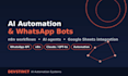 build a whatsapp auto reply bot and booking automation system