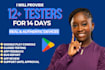 provide 12 testers for mobile app google play closed app testing 20 app tester