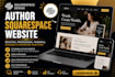 author website, book website, publishing website, blog website, squarespace