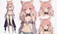 design and rig female live2d model 2d vtuber model rigging 3d vtuber commission