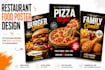 design a high converting restaurant food poster flyer