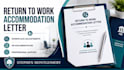 draft a return to work accommodation letter for hr