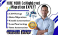 do gohighlevel sub account email automation ghl data migration lead nuturing